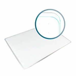 Floortex - Viztex Glacier White Multi-Purpose Grid Glass Dry Erase Board 17'' x 23'' - White