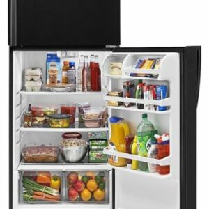 Whirlpool - 14.3 Cu. Ft. Top-Freezer Refrigerator - Black