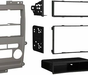 Metra - Dash Kit for Select 2009-2012 Nissan Frontier Xterra DIN DDIN - Gray