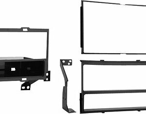 Metra - Dash Kit for Select 2007-2012 Nissan Sentra DIN DDIN - Black