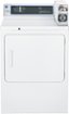 GE - 7.0 Cu. Ft. 3-Cycle Coin-Operated Electric Dryer - White