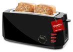 Elite Gourmet - 4 Slice Long Slot Cool Touch Toaster - Black