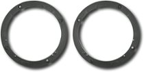 Metra - 1/2" Vehicle Speaker Spacers (2-Pack) - Black