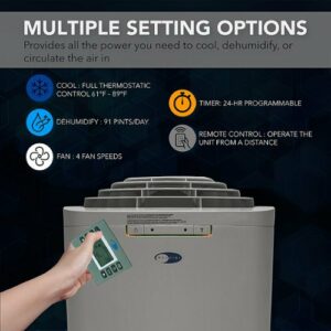 Whynter - 420 Sq. Ft. Portable Air Conditioner - Gray