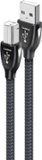 AudioQuest - Carbon 2.5' USB A/B Cable - Black/Gray