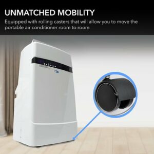 Whynter - 400 Sq. Ft. Portable Air Conditioner and Heater - Frost White