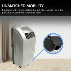 Whynter - 400 Sq. Ft. Portable Air Conditioner - Platinum