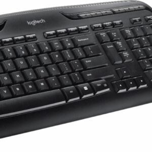 Logitech - MK320 Full-size Wireless Membrane Keyboard and Mouse Bundle - Black