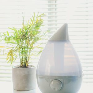 CRANE - 1 Gal. Drop Ultrasonic Cool Mist Humidifier - Grey