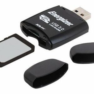 Energizer - USB 3.0/2.0 Memory Card Reader - Black