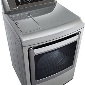 LG - 7.3 Cu. Ft. 14-Cycle Ultralarge-Capacity Steam Gas Dryer - Graphite steel