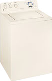 GE - 3.3 Cu. Ft. 14-Cycle Washer - Bisque-on-Bisque