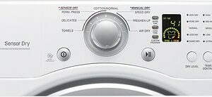 LG - 7.3 Cu. Ft. 7-Cycle Large Capacity Electric Dryer - White