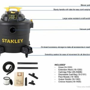 Stanley - SL18191P 10 Gallon wet/dry vacuum - black