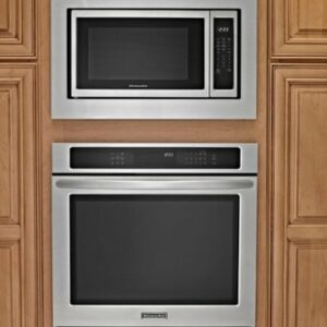 Whirlpool - Microwave Trim Kit for Most 30" Microwaves - Black-on-Stainless-Steel