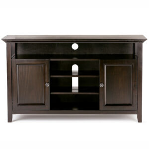 Simpli Home - Amherst TV Cabinet for Most TVs Up to 60" - Dark Brown