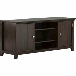 Simpli Home - Acadian TV Cabinet for Most TVs Up to 60" - Tobacco Brown