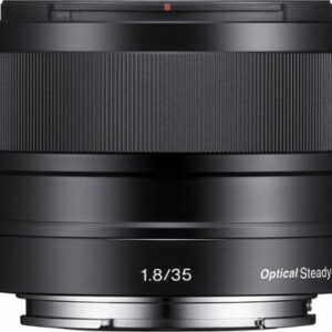 Sony - 35mm f/1.8 Prime Lens for Most NEX E-Mount Cameras - Black