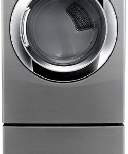 LG - SteamDryer 7.3 Cu. Ft. 9-Cycle Ultralarge Capacity Steam Electric Dryer - Graphite Steel