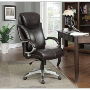 Serta - AIR Health & Wellness Big & Tall Executive Chair - Roasted Chestnut/Brown