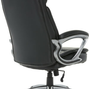 Serta - Fairbanks Bonded Leather Big and Tall Executive Office Chair - Black