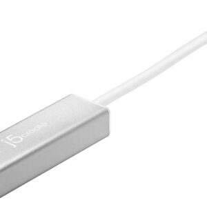 j5create - USB 3.0 Gigabit Ethernet Adapter - Silver