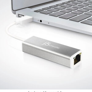 j5create - USB 3.0 Gigabit Ethernet Adapter - Silver