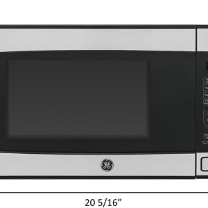 GE - 1.1 Cu. Ft. Mid-Size Microwave - Stainless Steel