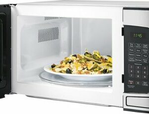 GE - 1.1 Cu. Ft. Mid-Size Microwave - Stainless Steel