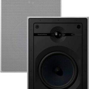 Bowers & Wilkins - CI600 Series 6" In-Wall Speakers w/ Cast Basket, Aramid Fiber Midbass and Nautilus Tweeter - (Pair) - Paintable White