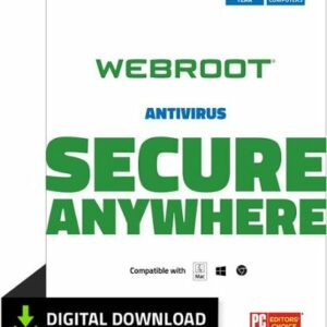 Webroot - Antivirus Protection and Internet Security (6 Devices) (1-Year Subscription) - Android, Apple iOS, Mac OS, Windows [Digital]