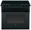 GE - 4.4 Cu. Ft. Self-Cleaning Drop-In Electric Range - Black