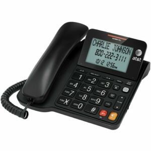 AT&T - 2940 Corded Phone with Caller ID/Call Waiting - Black