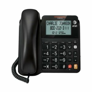 AT&T - 2940 Corded Phone with Caller ID/Call Waiting - Black