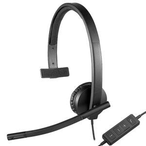 Logitech - H570e Mono Wired Over-ear Headset - Black