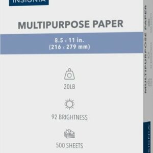 Insignia™ - Multipurpose 8.5" x 11" 500-Count Paper - White