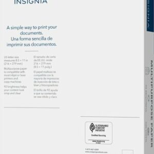 Insignia™ - Multipurpose 8.5" x 11" 500-Count Paper - White