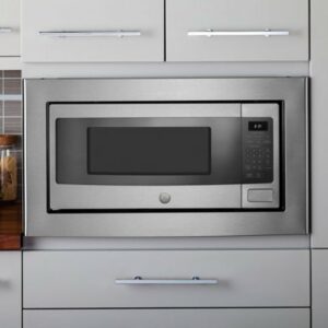 GE - Profile Series 1.1 Cu. Ft. Mid-Size Microwave with Sensor Cooking - Stainless Steel