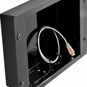 Peerless-AV - Recessed Cable Management and Power Storage Accessory Box - Gloss Black