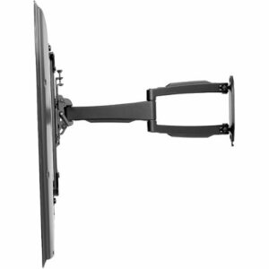 Peerless-AV - SmartMount Articulating, Retractable, Swivel, Tilt Display Wall Mount For Most 32" - 50" Flat Panel Displays - Semi-gloss Black