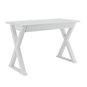 Walker Edison - Modern X-Leg Computer Desk - White