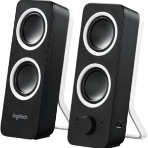 Logitech - Z200 2.0 Multimedia Speakers with Stereo Sound (2-Piece) - Black