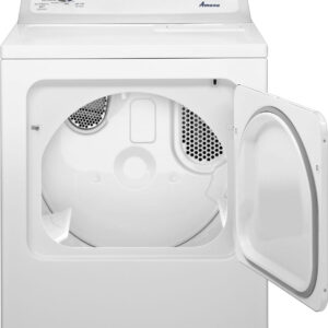 Amana - 6.5 Cu. Ft. Electric Dryer with Automatic Dryness Control - White