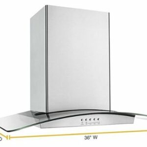 Whirlpool - 36" Convertible Range Hood - Stainless Steel