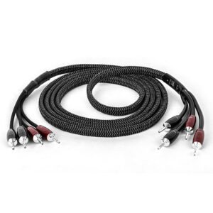 AudioQuest - Rocket 44 10' Pair Bi-Amp Speaker Cable, Silver Banana Connectors - Silver/Black