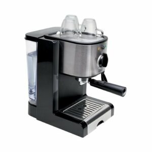 Capresso - EC100 Espresso Machine with 15 bars of pressure, Milk Frother and Thermoblock heating system - Black/stainless steel