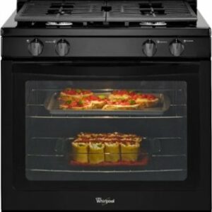 Whirlpool - 5.1 Cu. Ft. Freestanding Gas Range - Black