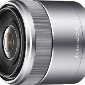 Sony - 30mm f/3.5 Macro Lens for Most NEX Compact System Cameras - Silver