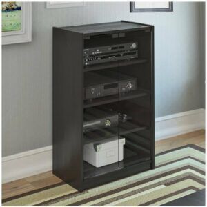 Sonax - TV Cabinet for Most Flat-Panel TVs - Ravenwood Black