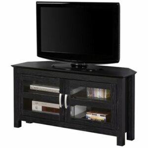 Walker Edison - Corner TV Cabinet for Most TVs Up to 48" - Black